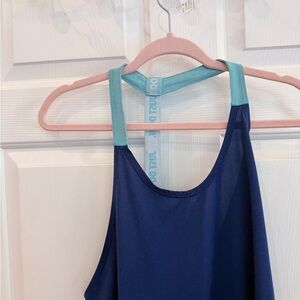 Nike Blue Tank Top with Light Teal Straps